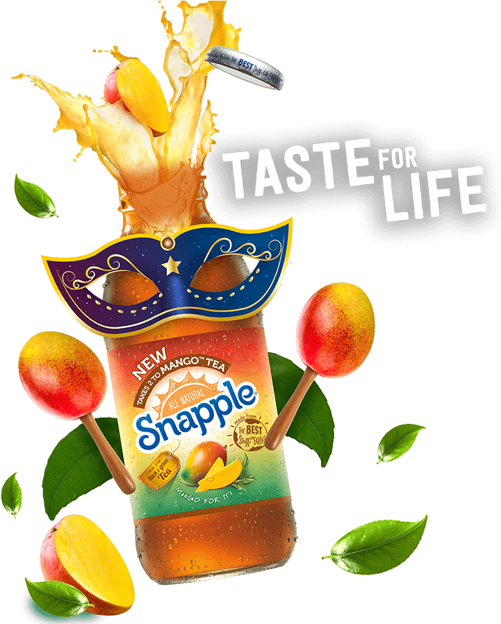 Welcome To Snapple Hong Kong - Snapple All Natural Mango Tea - 12 Pack, 16 Fl Oz Bottles (724x958), Png Download