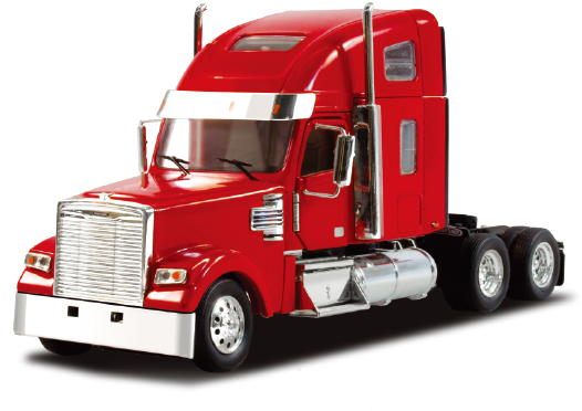 Freightliner Coronado Sleeper - Trailer Truck (531x400), Png Download