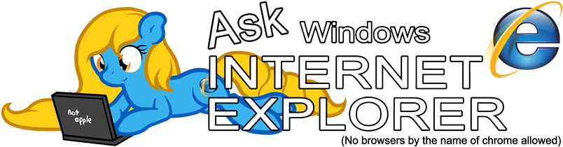 Ask The Google Chrome - Internet Explorer (820x219), Png Download