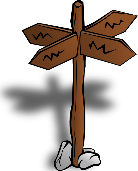 Sign - Crossroads Sign Clip Art (480x596), Png Download