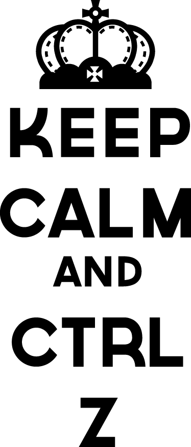 Keep Calm Ctrl Z Decorative Sticker - Keep Calm And Read Books (374x873), Png Download