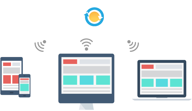 Online Backup, File Sync, For Pad, Pc, Android And - Real Time Synchronization (734x429), Png Download