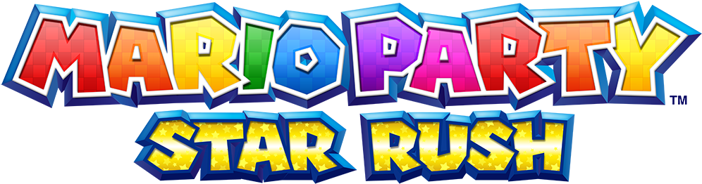 Mario Party Star Rush Logo (1000x274), Png Download