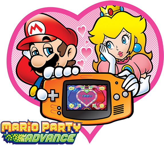 Mario Party Advance Gameboy Advanced Gba (600x522), Png Download