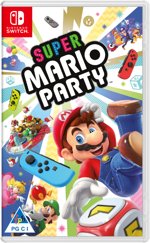 Super Mario Party - Mario Party 10 On Nintendo Switch (350x438), Png Download