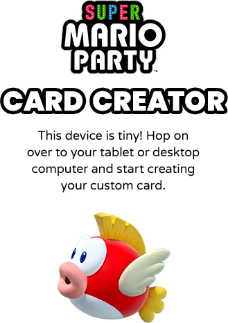 The Super Mario Party Card Creator Activity - Mario Party (329x467), Png Download