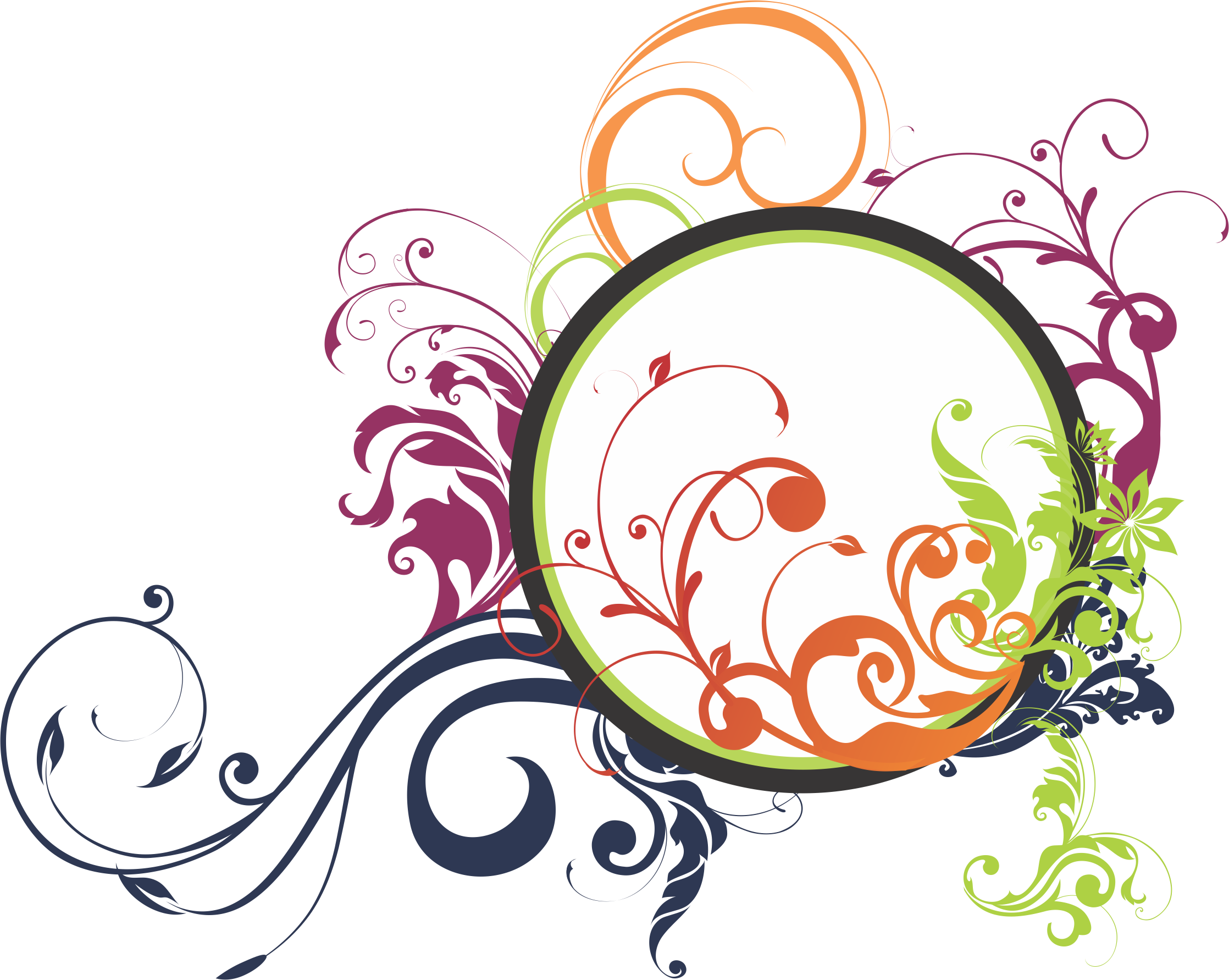 Design Pattern Design - New Address Announcement : Professional Damask Card (2236x1782), Png Download