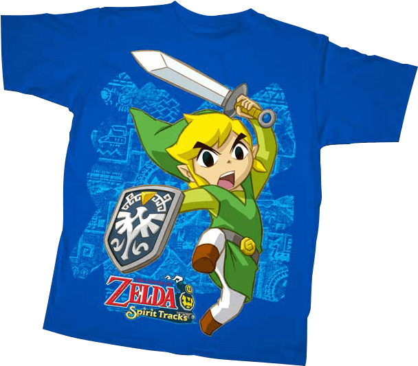 Zelda Link Spirit Tracks Kids T-shirt - "zelda Link Spirit Tracks Kids T-shirt" (607x607), Png Download