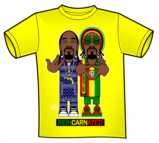 Snoop Lion Shirt - T Shirt (800x500), Png Download