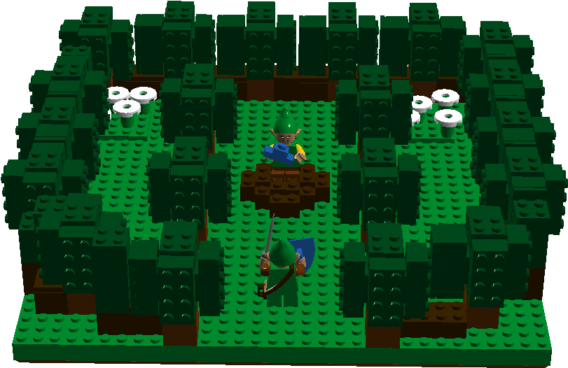 Legend Of Zelda - Link To The Past Lego (1037x648), Png Download