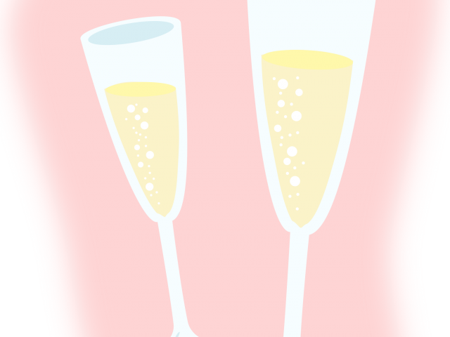 Champagne Clipart Champagne Cocktail - Vector Graphics (640x480), Png Download