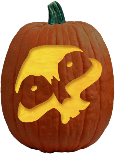 Skelton Pumpkin Carving Pattern - Jack-o'-lantern (1200x630), Png Download