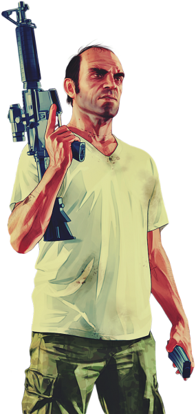 Free Grand Theft Auto 5 Characters Png - Gta 5 Trevor Png (285x600), Png Download