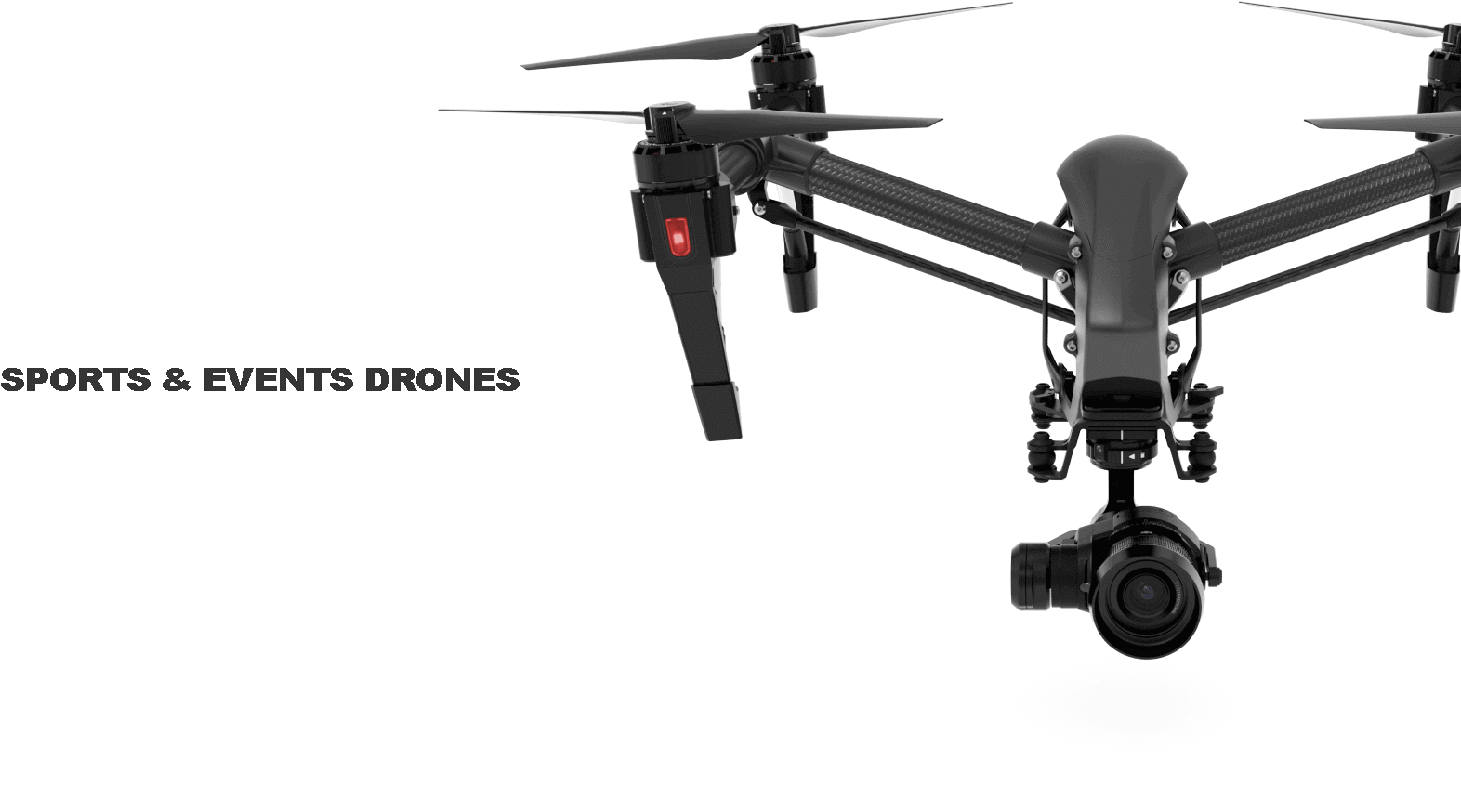Sports & Training Drones - Dji Inspire 1 Professional Black Edition^ (1600x970), Png Download