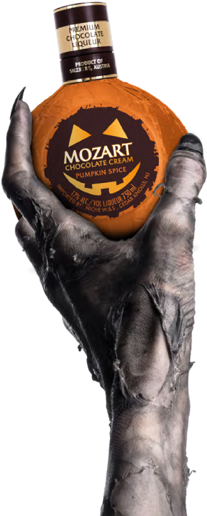 Mozart Creepy Hand - Mozart Pumpkin Spice Chocolate Cream Liqueurs (336x777), Png Download