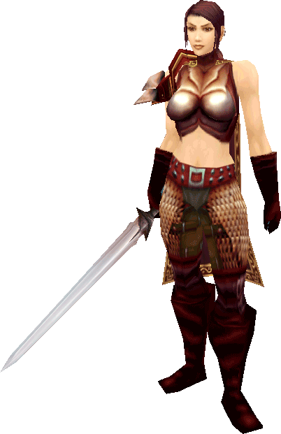Click To View Full Size Image - Female Human Warrior (402x621), Png Download