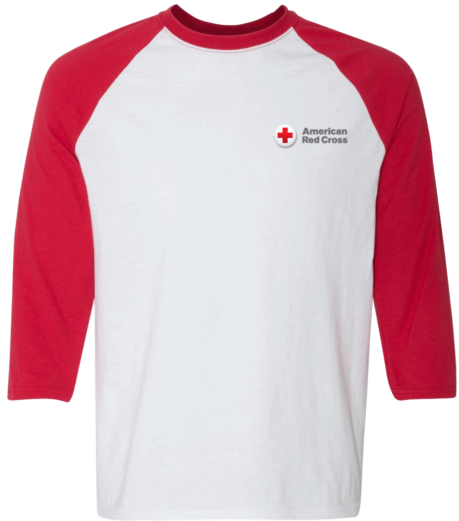 White/red - Raglan Sleeve (1440x1440), Png Download