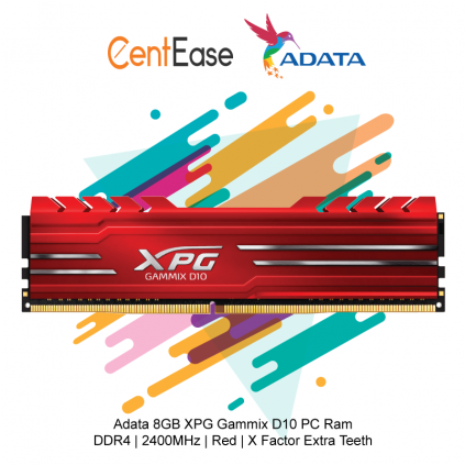 Adata 8gb Xpg Gammix D10 Pc Ram - Xpg Gammix D10 - Dimm 288-pin (422x571), Png Download