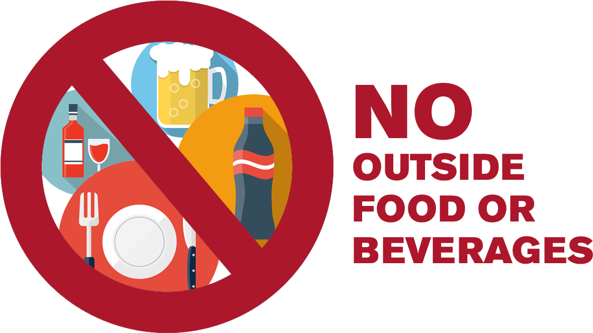 Sweetland Amphitheatre At Boyd Park - No Outside Food Png (1200x800), Png Download