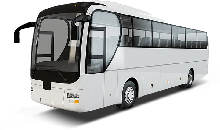 Easy Charter Bus Rentals In The Midwestern U - Bus With White Background (720x498), Png Download