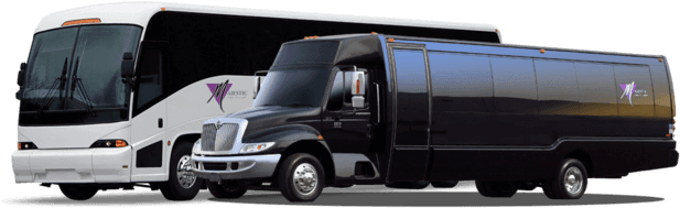 Limo Bus And Coach Bus Service - Bus (640x225), Png Download