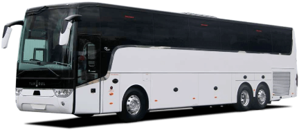 56 Passenger Van Hool Charter Bus - Bus (500x333), Png Download
