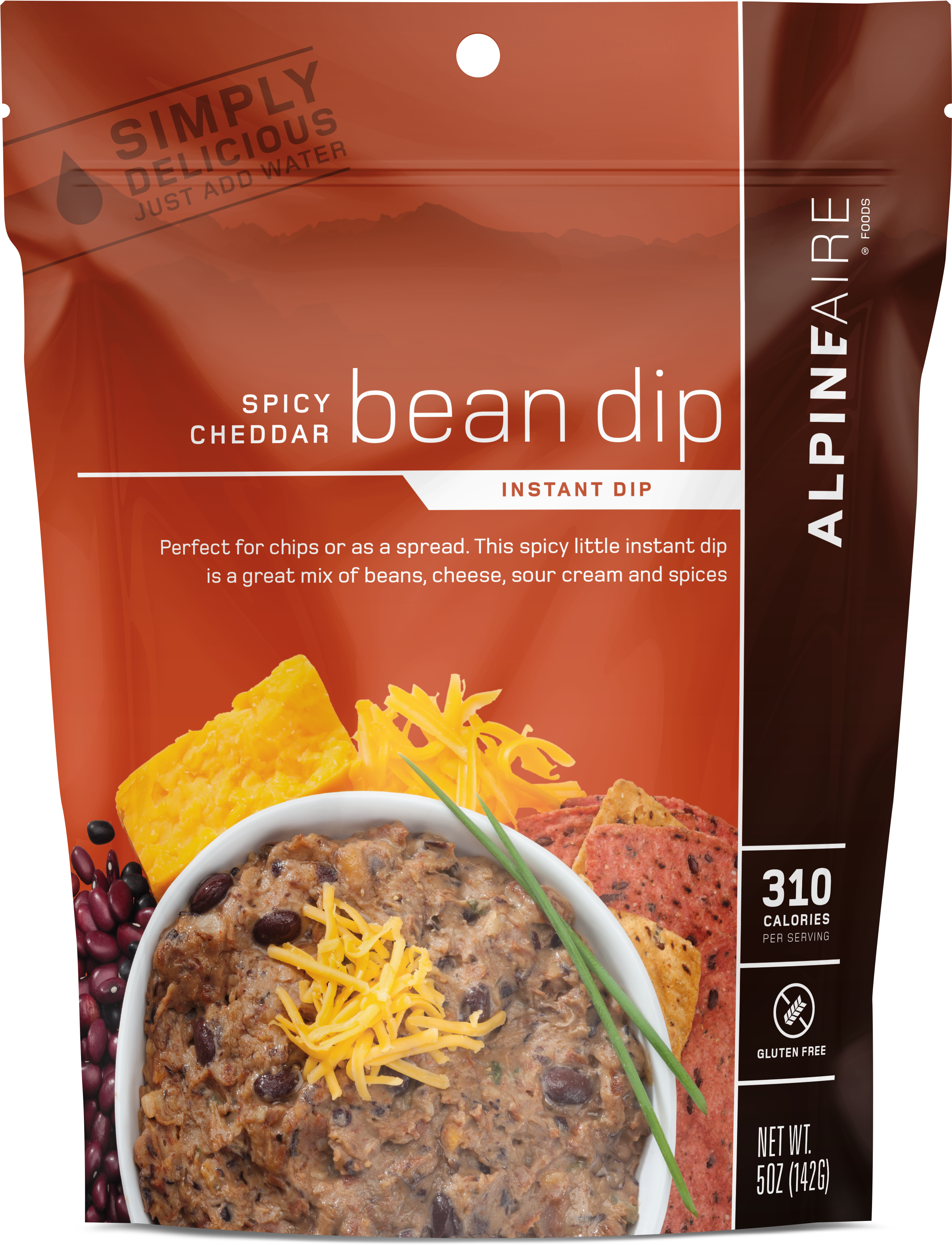 Enlarge Image - Alpineaire Foods Spicy Cheddar Bean Dip - 5 Oz. (4000x4000), Png Download