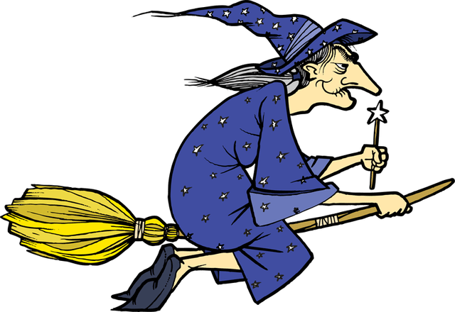 Witch Clipart Blue - Wicked Witch Of The West Cartoon (640x440), Png Download