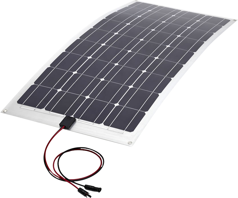 Aluminum Mono Semi-flexible Solar Panels 50w To 100w - Solar Panel Flexible 150w (835x694), Png Download