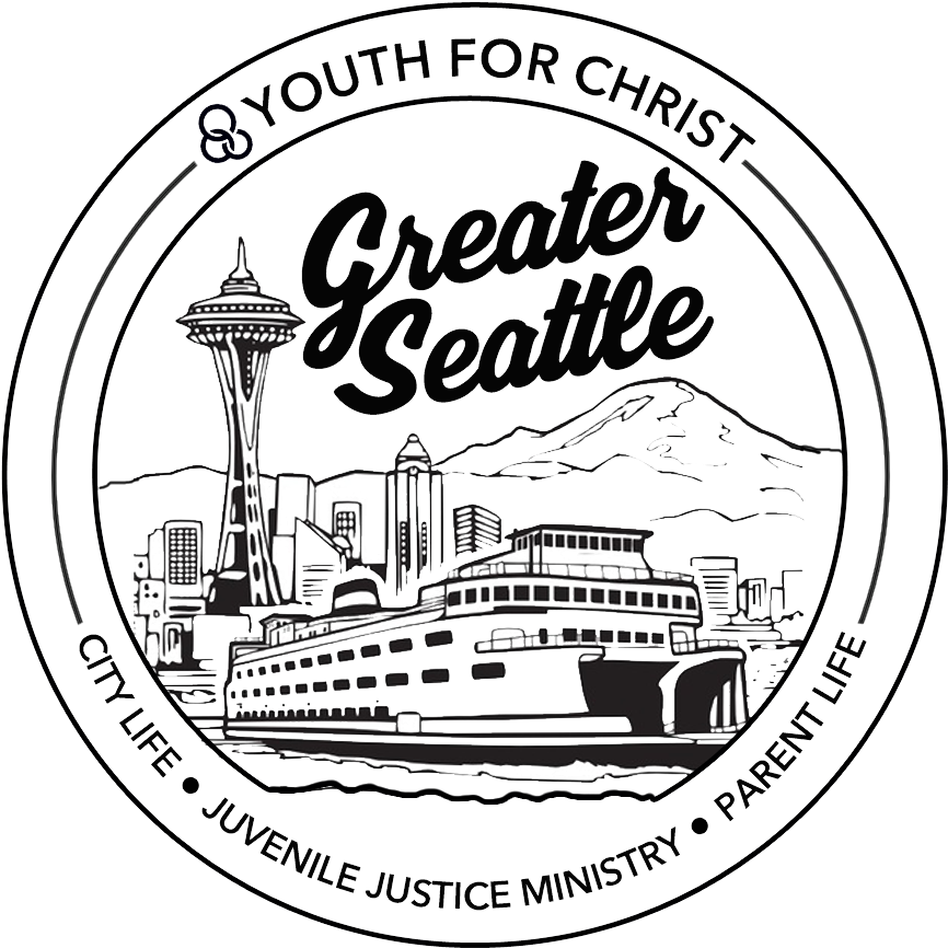 Youth For Christ Is A Registered 501 3 Non Profit Organization - Space Needle And Ferry Sticker (878x886), Png Download