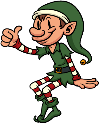 Christmas Elves Messages Sticker-1 - Christmas Elf (408x408), Png Download