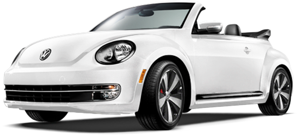 2015 Volkswagen Beetle Convertible Model - 2015 Vw Beetle Convertible White (625x338), Png Download