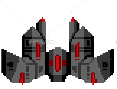 Download 30m - Pixel Spaceship Transparent Background | Transparent PNG ...