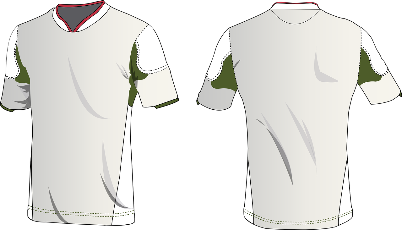 T-shirt Sports Football - Playera De Futbol Vector (1280x732), Png Download