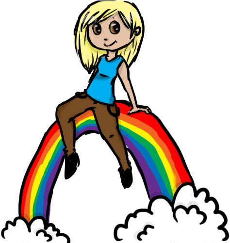 From “sitting On The Rainbow” - Rainbow Shops (500x500), Png Download