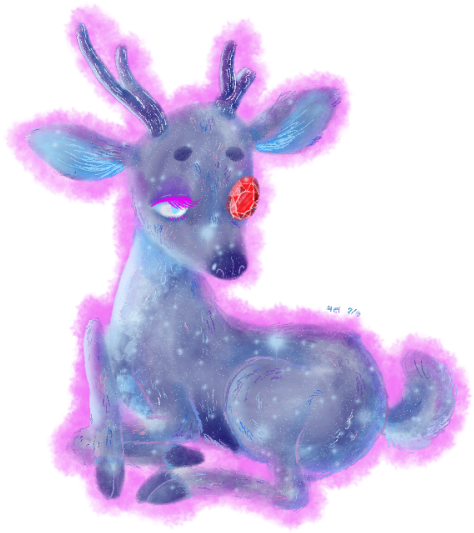 Reindeer (500x750), Png Download
