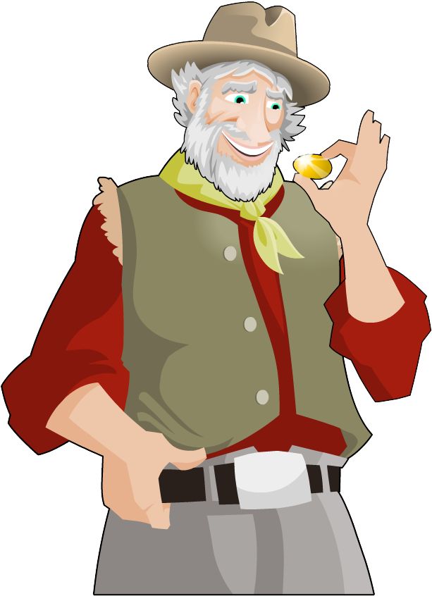 Gold Rush Online Slot - Gold (817x898), Png Download