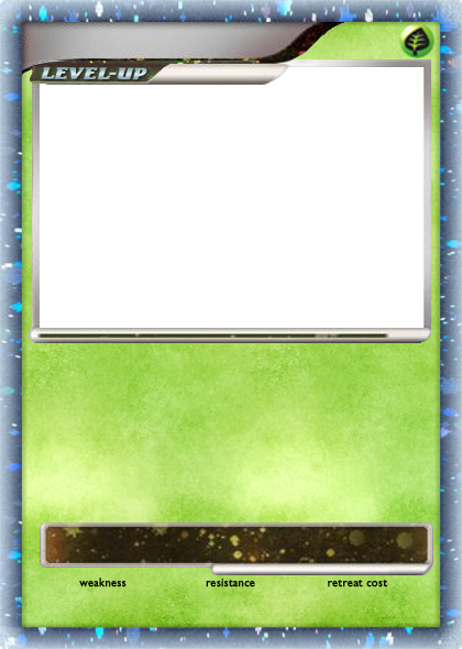 Pokemon Card Template Level X (420x590), Png Download