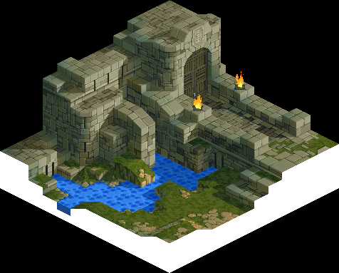 At The Gate Of Riovanes Castle 1 - Final Fantasy Tactics Castle (476x383), Png Download