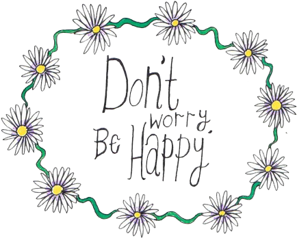 Daisy Tumblr Banner Download - Don T Worry Be Happy Transparent (500x369), Png Download