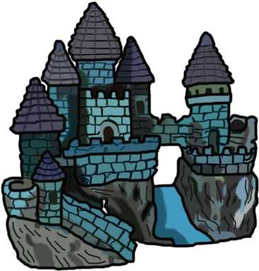 This Is The Third Piece Of Concept Art I Produced It's - Castle (378x387), Png Download