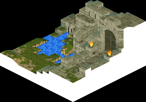 At The Gate Of Riovanes Castle 2 - Plan (476x333), Png Download