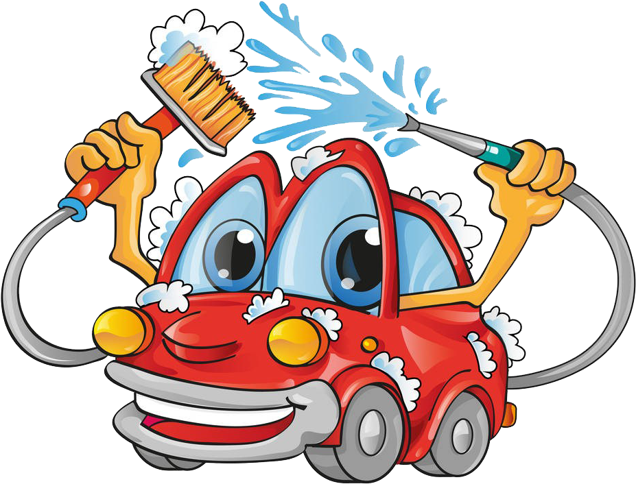 Car Wash Royalty-free Clip Art - Car Wash Cartoon (950x1000), Png Download