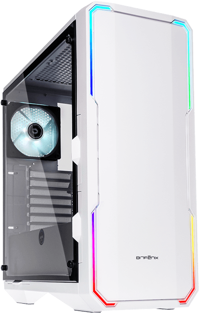 Enso Tempered Glass, No Psu, E-atx, White, Mid Tower - Bitfenix Enso Mid Tower Rgb (700x700), Png Download