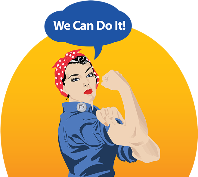 We Can Do It - We Can Do It Png (679x600), Png Download