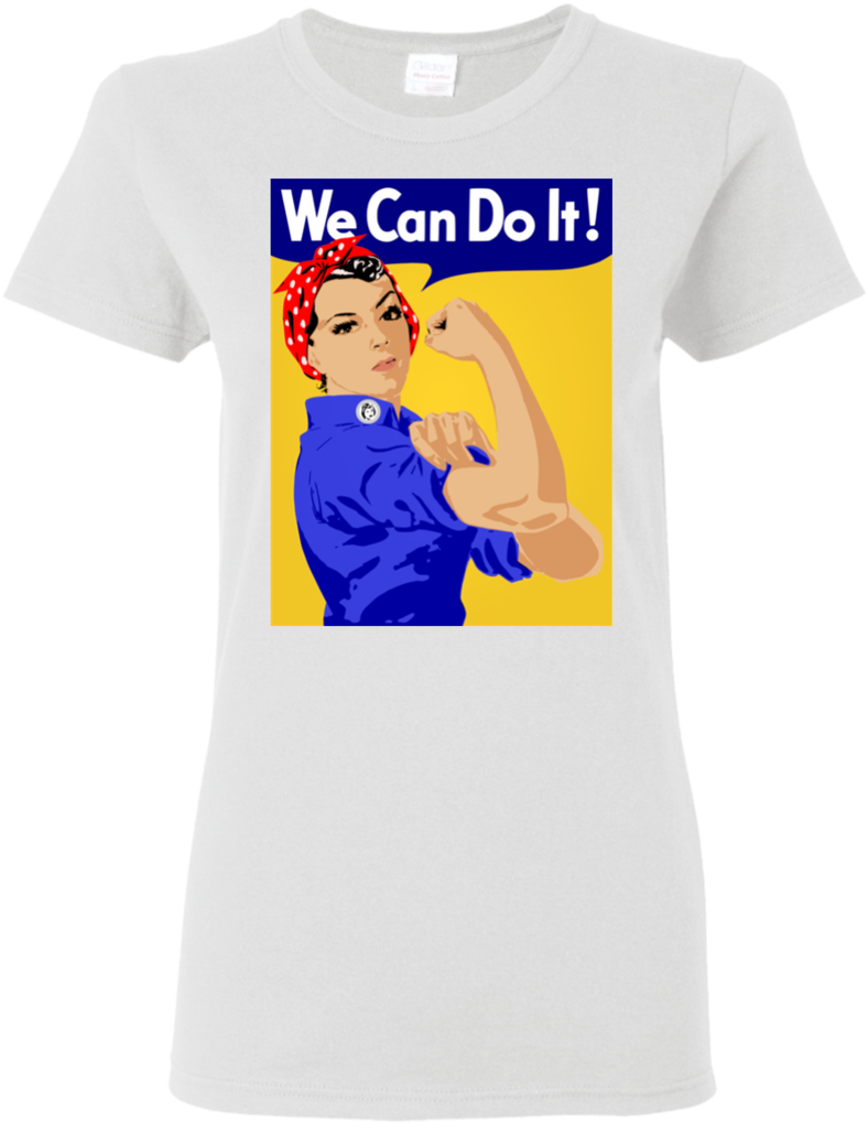 We Can Do It Women's T-shirt - Rosie The Riveter (480x480), Png Download