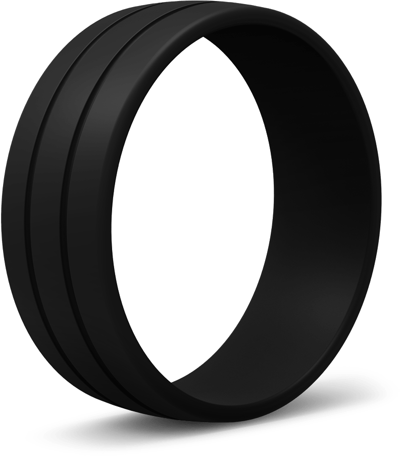The Original Enso Ring - Bague Ceramique Noir Homme (1000x1000), Png Download