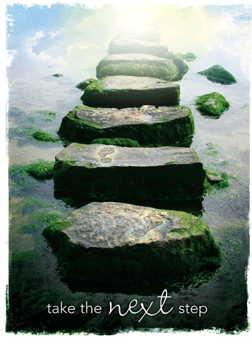 I Am Ready To Take The Next Step In My Journey Toward - Stepping Stones In Water (500x500), Png Download