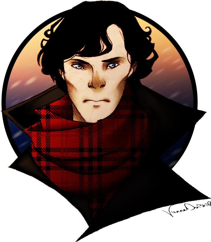 Bbc Sherlock Holmes By Roosekrautshire On Deviantart - Sherlock Art Png (802x960), Png Download