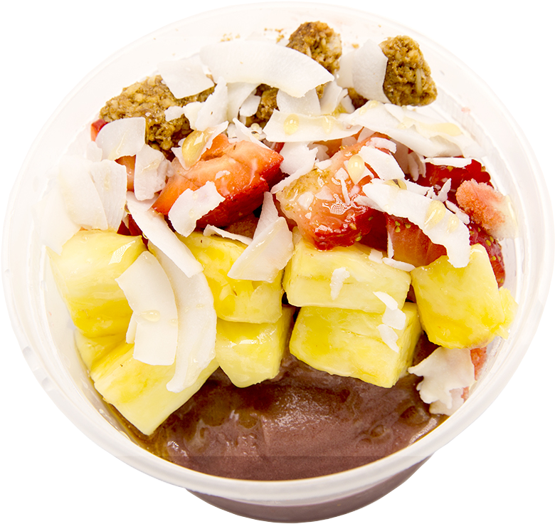 Tropical Açaí Bowl - Açaí Na Tigela (863x835), Png Download